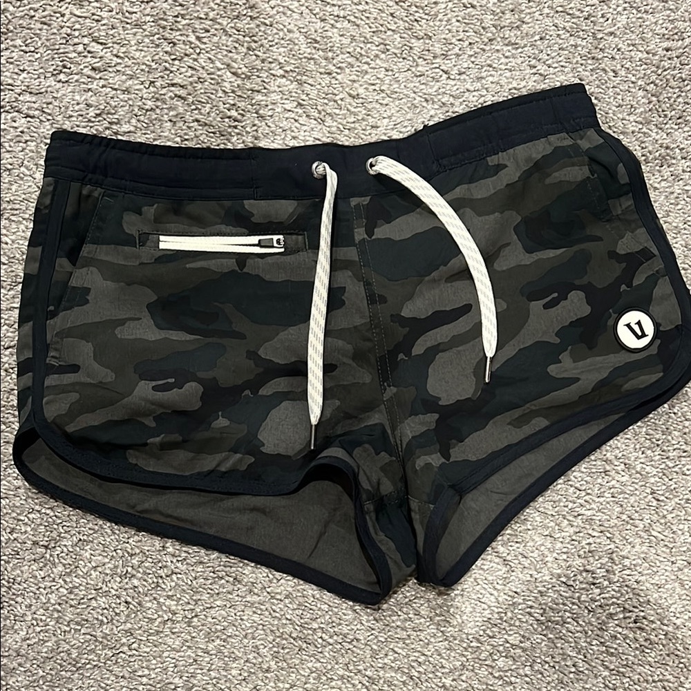 Vuori Green Camouflage Shorts